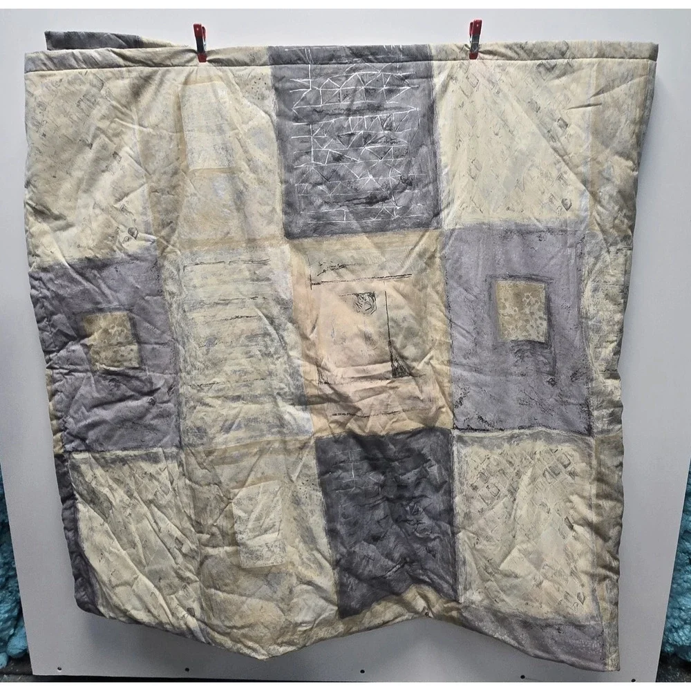 Patchwork Quilt Top Homemade - Picture 5 of 9